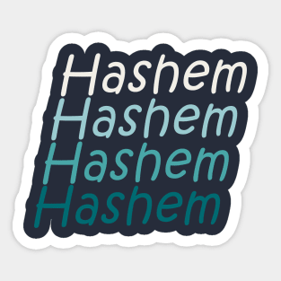 Hashem Gradient Repeats Sticker